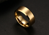 Bague en acier tungstène plaqué or 18 carats, bijoux tendance, vente en gros, anti-rayures, pour homme