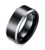 Bague en acier tungstène pur 8MM, bague tendance de couleur noire pour homme, cadeau pour petit ami